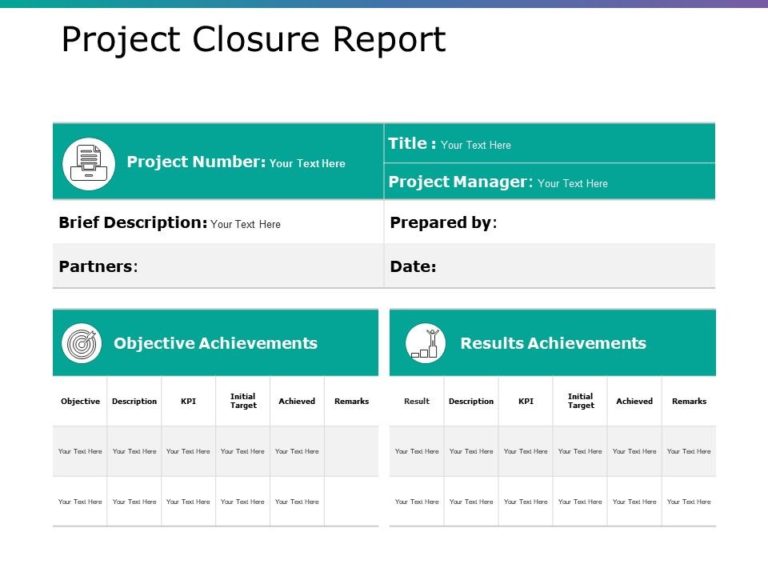 Project Closure Report Template Ppt Templates Example Templates