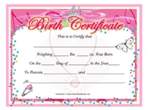 Birth Certificate Template For Microsoft Word (4) - TEMPLATES EXAMPLE ...