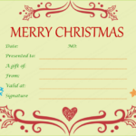 Christmas Gift Certificate Template Free Download (6) - TEMPLATES ...