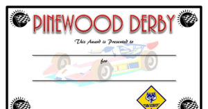 Pinewood Derby Certificate Template (1) - TEMPLATES EXAMPLE | TEMPLATES ...