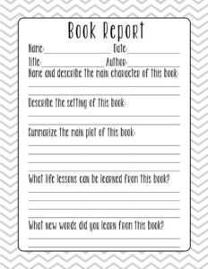 Book Report Template 3Rd Grade (7) - TEMPLATES EXAMPLE | TEMPLATES EXAMPLE