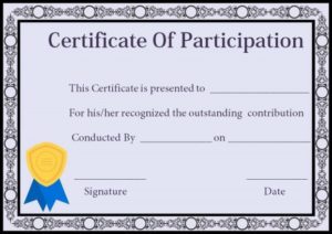 Certificate Of Participation In Workshop Template (7) - TEMPLATES ...