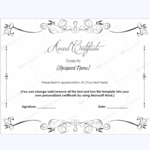 Congratulations Certificate Word Template (4) - TEMPLATES EXAMPLE ...