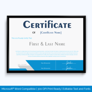 First Place Award Certificate Template (1) - TEMPLATES EXAMPLE ...