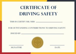 Safe Driving Certificate Template (10) - TEMPLATES EXAMPLE | TEMPLATES ...