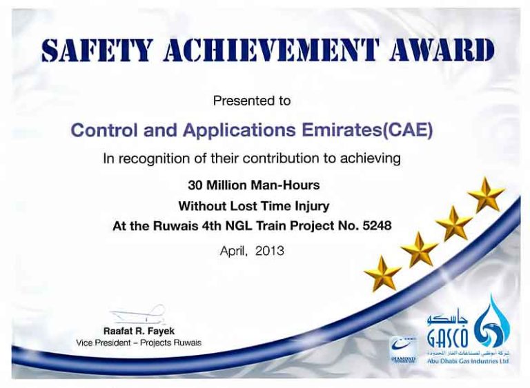 Safety Recognition Certificate Template (4) - TEMPLATES EXAMPLE ...