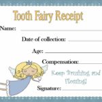 Tooth Fairy Certificate Template Free