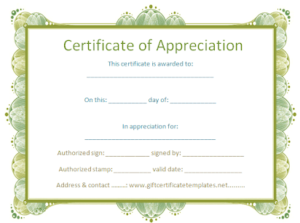 Certificate Of Appreciation Template Doc (3) - TEMPLATES EXAMPLE ...