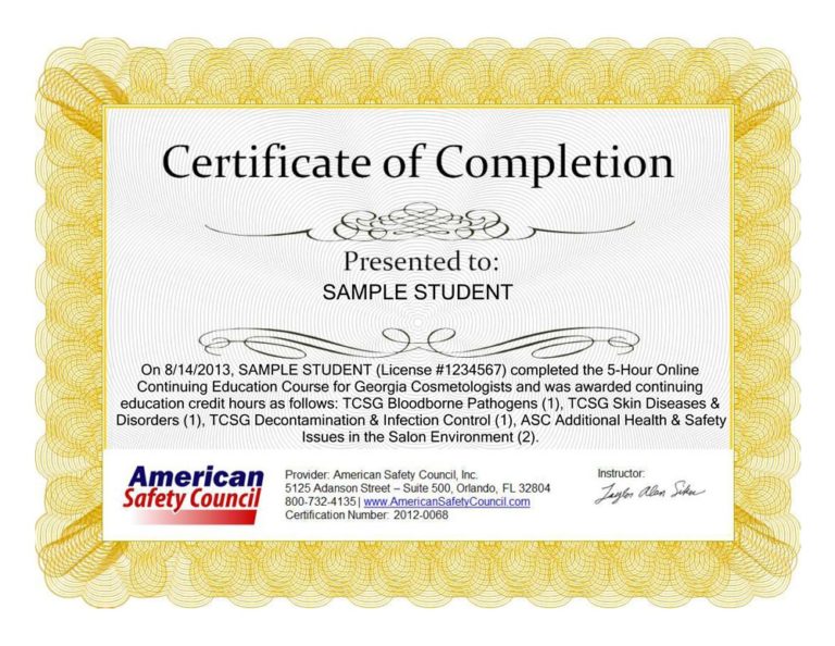 Continuing Education Certificate Template (3) TEMPLATES EXAMPLE
