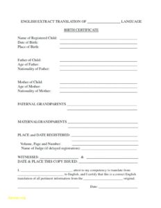 Death Certificate Translation Template (2) - TEMPLATES EXAMPLE ...