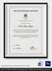 Employee Certificate Of Service Template (4) - TEMPLATES EXAMPLE ...