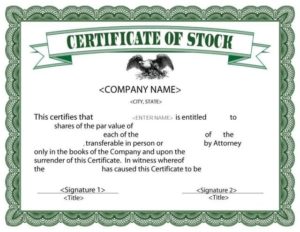 Free Stock Certificate Template Download (5) - TEMPLATES EXAMPLE ...