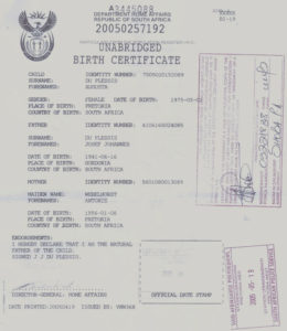 South African Birth Certificate Template (13) - TEMPLATES EXAMPLE ...