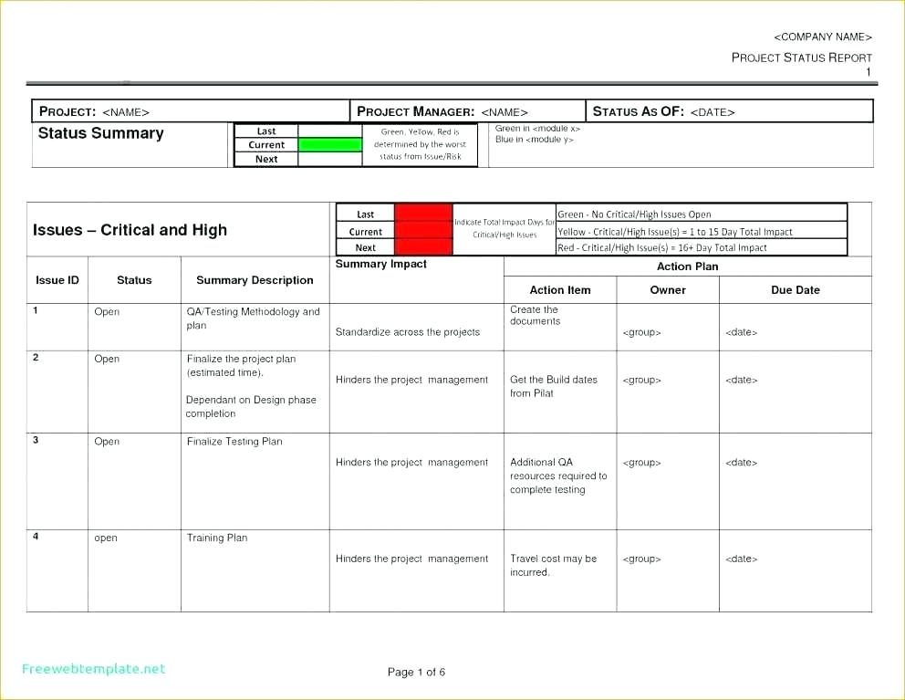  Daily Status Report Template Software Development TEMPLATES EXAMPLE 