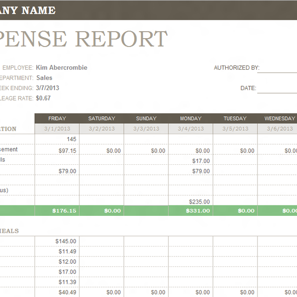 Expense Report Spreadsheet Template (1) - TEMPLATES EXAMPLE | TEMPLATES ...