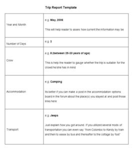 Field Report Template (2) - TEMPLATES EXAMPLE | TEMPLATES EXAMPLE