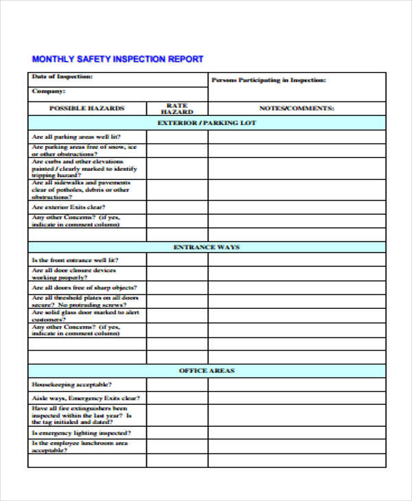 Hse Report Template TEMPLATES EXAMPLE TEMPLATES EXAMPLE