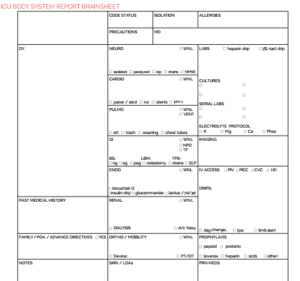 Icu Report Template (6) - TEMPLATES EXAMPLE | TEMPLATES EXAMPLE