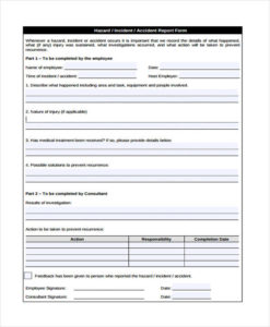 Incident Hazard Report Form Template (5) - TEMPLATES EXAMPLE ...