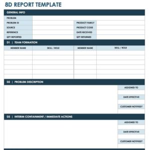 8D Report Template (7) - TEMPLATES EXAMPLE | TEMPLATES EXAMPLE