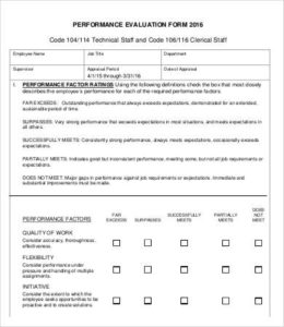 Blank Evaluation Form Template (1) - TEMPLATES EXAMPLE | TEMPLATES EXAMPLE