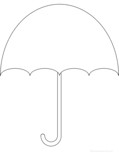 Blank Umbrella Template (2) - TEMPLATES EXAMPLE | TEMPLATES EXAMPLE