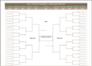 Blank March Madness Bracket Template (3) - TEMPLATES EXAMPLE ...