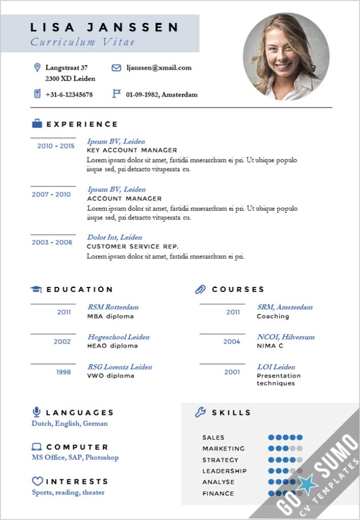 Cv Templates Examples (1) - TEMPLATES EXAMPLE | TEMPLATES EXAMPLE