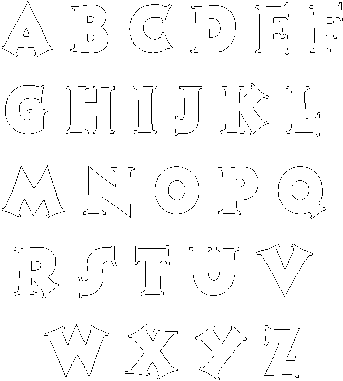 Printable Letter A Templates (1) - TEMPLATES EXAMPLE | TEMPLATES EXAMPLE