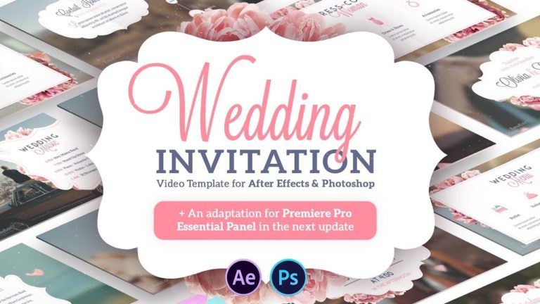 royal wedding invitation in after effects project template free download