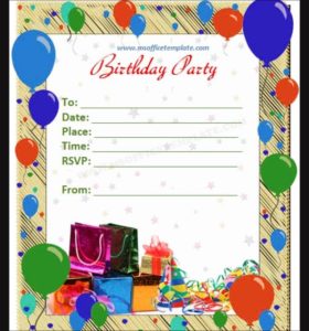 Invitation Templates Birthday (4) - TEMPLATES EXAMPLE | TEMPLATES EXAMPLE