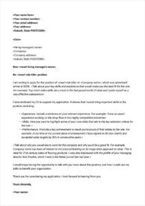 Letter Template Australia (7) - TEMPLATES EXAMPLE | TEMPLATES EXAMPLE