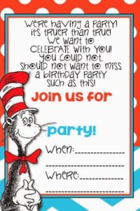 Blank Cat In The Hat Template (6) - TEMPLATES EXAMPLE | TEMPLATES EXAMPLE