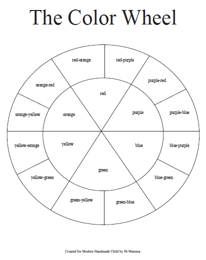 Blank Color Wheel Template (9) - TEMPLATES EXAMPLE | TEMPLATES EXAMPLE