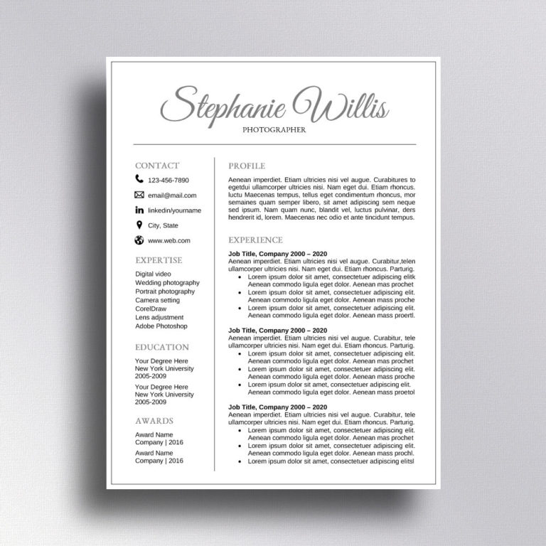 buy cool resume templates