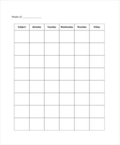 Blank Workout Schedule Template (5) - TEMPLATES EXAMPLE | TEMPLATES EXAMPLE