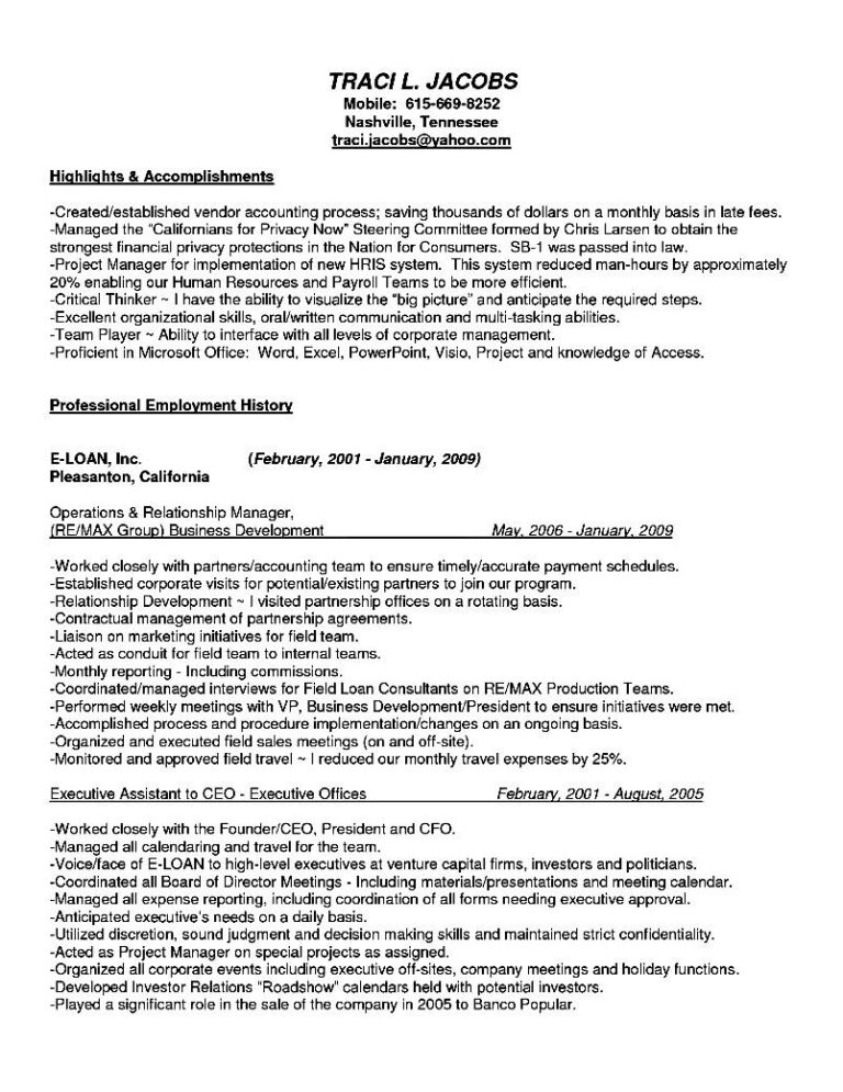 C Level Resume Samples (11) - TEMPLATES EXAMPLE | TEMPLATES EXAMPLE