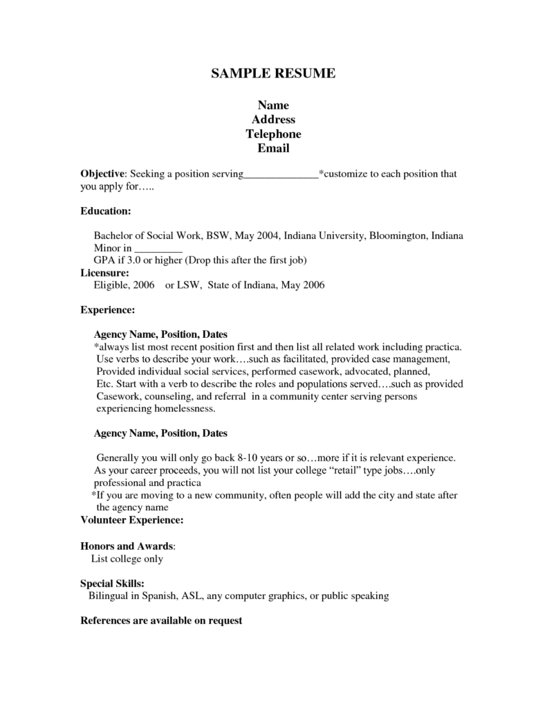 Resume Templates First Job (3) - TEMPLATES EXAMPLE | TEMPLATES EXAMPLE