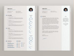 free simple resume templates illustrator