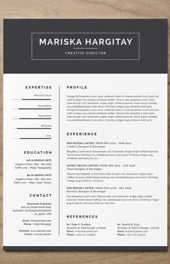 Resume Templates Indesign Free (1) - Templates Example 