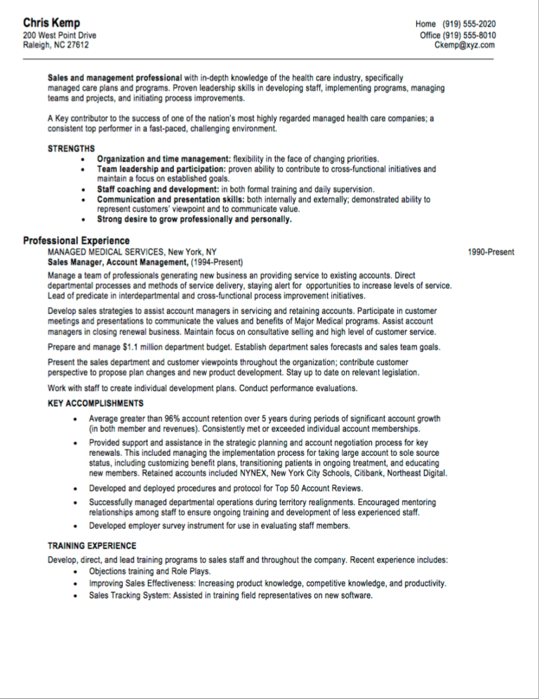 Resume Templates Sales (5) - TEMPLATES EXAMPLE | TEMPLATES EXAMPLE