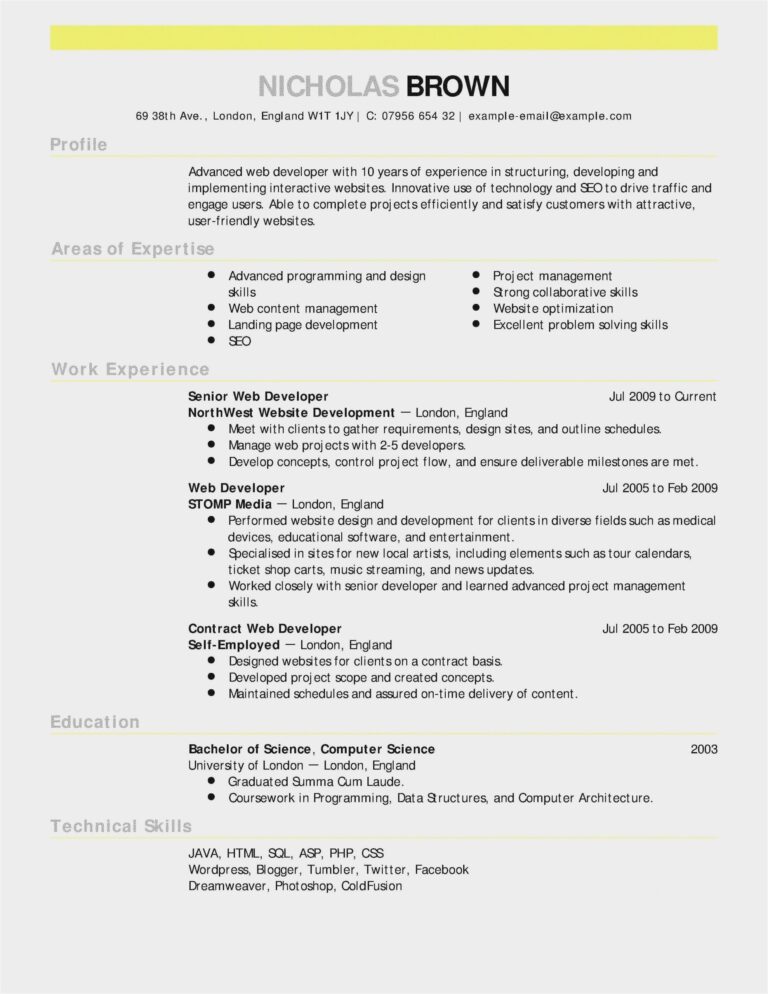 Resume Templates Science (5) - TEMPLATES EXAMPLE | TEMPLATES EXAMPLE