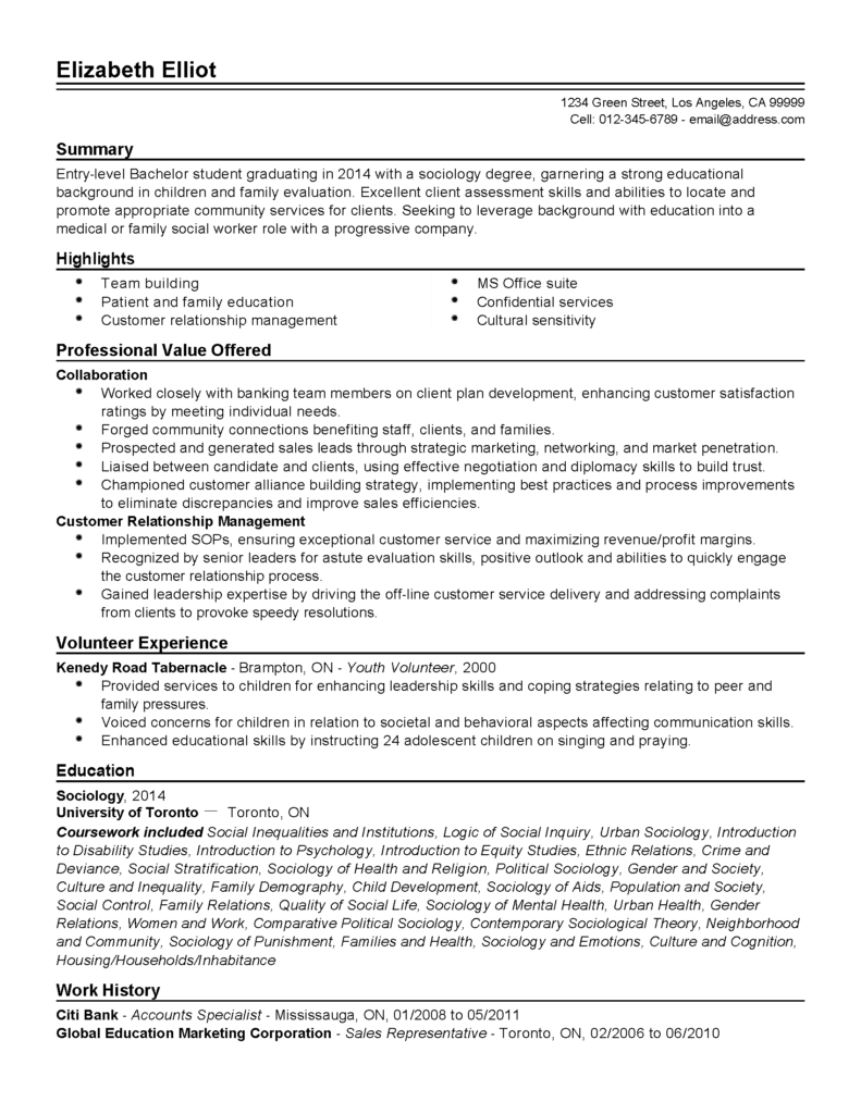 Resume Templates Social Work (7) - TEMPLATES EXAMPLE | TEMPLATES EXAMPLE