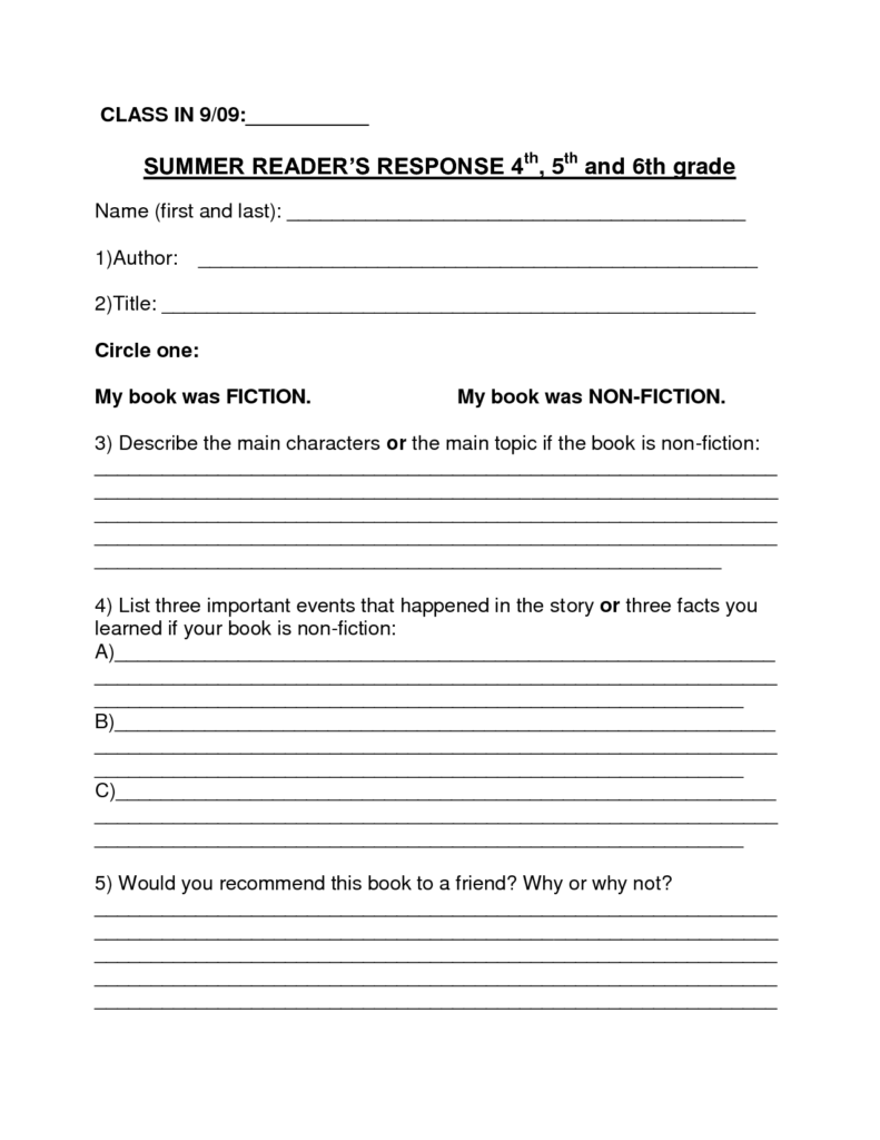 Biography Book Report Template 6th Grade (3) TEMPLATES EXAMPLE