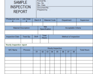 Inspection Report Template Xls (2) - TEMPLATES EXAMPLE | TEMPLATES EXAMPLE