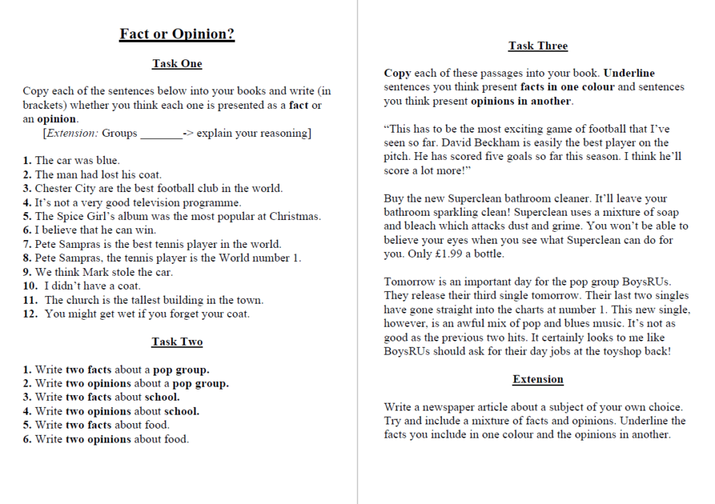 Year 6 Newspaper Report Template